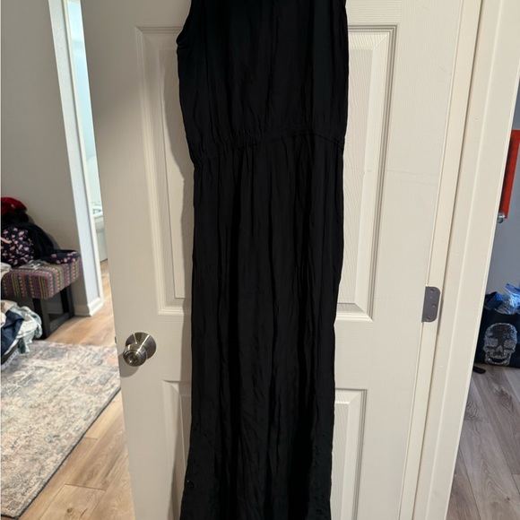 Kobe Halperin Elsie  one piece jumpsuit in black. Wide leg - Picture 4 of 5